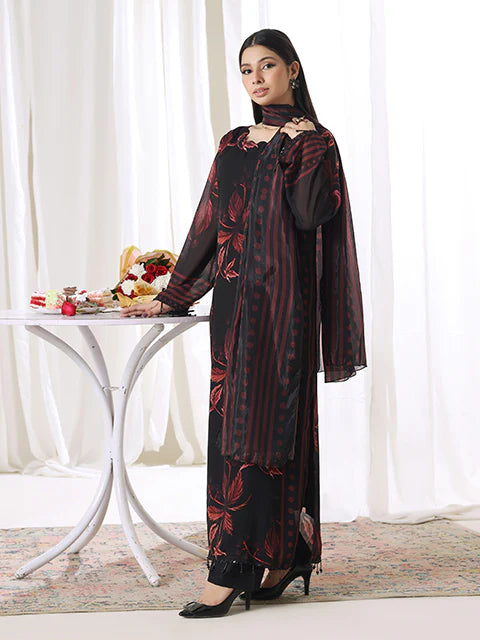 Autumn Ember - 2/3 Piece Elegant Lawn Set with Dupatta