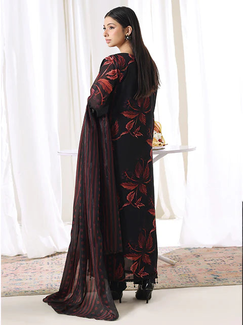 Autumn Ember - 2/3 Piece Elegant Lawn Set with Dupatta